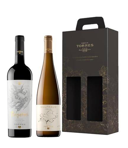 Familia Torres - Estuche de regalo de botellas en caja elegante de cartón Familia Torres - Estuche de regalo de botellas en caja elegante de cartón