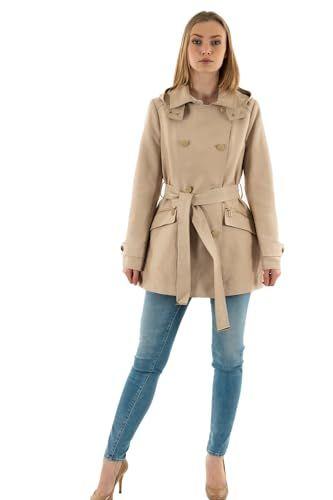 Morgan-  Gabardina entallada cinturón y capucha