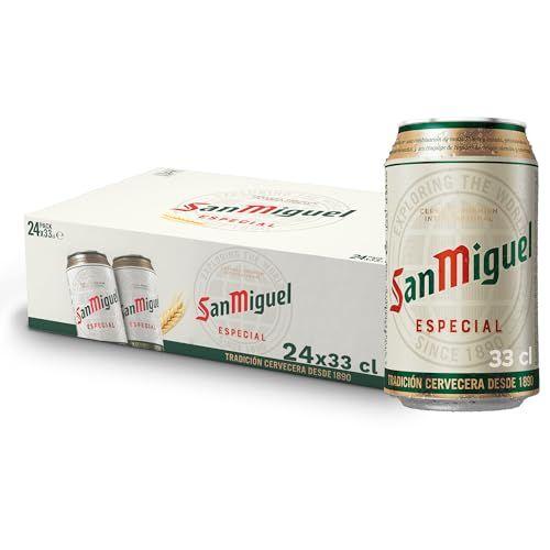 San Miguel Especial Lager - Pack 24 latas de cerveza premium española 