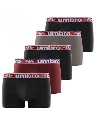 Umbro - Calzoncillo Ropa Interior Hombre Algodón Liso (Paquete de 5)
