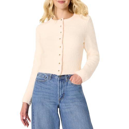 Amazon Essentials - Cárdigan con botones de mohair sintético y corte estándar para mujer