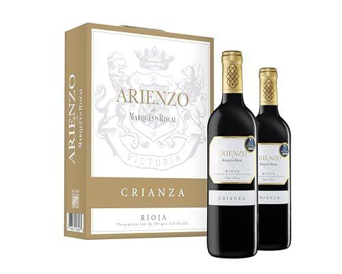 Arienzo de Marqués de Riscal - Pack de 2 botellas de vino tinto crianza 