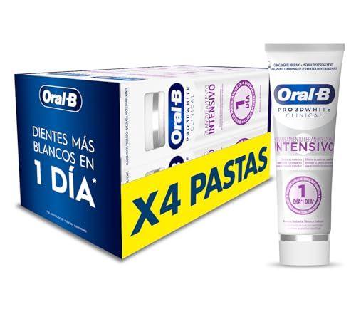 Oral-B Pro 3D White Clinical - Paquete de 4 tubos de pasta de dientes blanqueadora