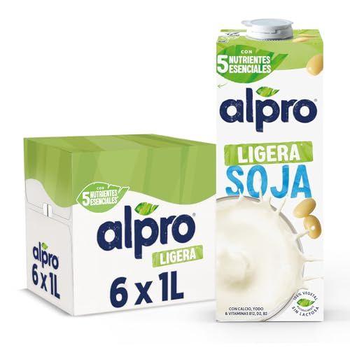 Alpro - 12 bricks de bebida vegetal de soja ligera Alpro - 12 bricks de bebida vegetal de soja ligera