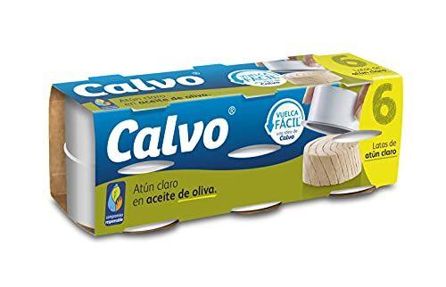 Calvo - Pack de 6 latas de atún claro en aceite de oliva