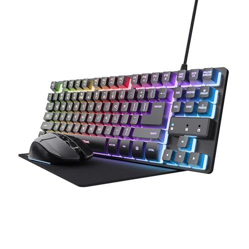 GXTrust - Pack teclado gaming + ratón + alfombrilla