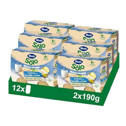 Hero Baby - Paquete de 12 tarritos infantiles de verduritas con pescadilla a la crema Hero Baby - Paquete de 12 tarritos infantiles de verduritas con pescadilla a la crema