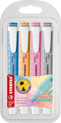 Marcador STABILO - Estuche con 4 colores pastel