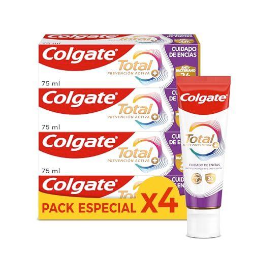 Colgate Total - Pack de 4 tubos de pasta de dientes 