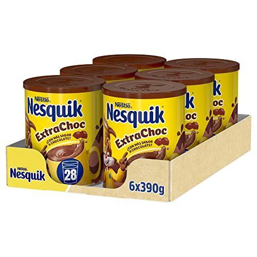 Nesquik NESTLÉ - Pack de 6 botes de cacao soluble Nesquik NESTLÉ - Pack de 6 botes de cacao soluble