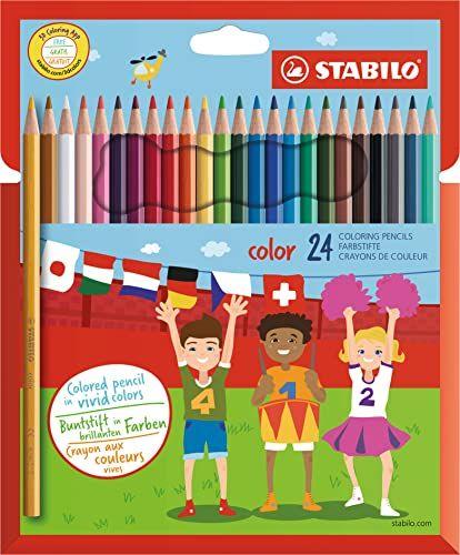 STABILO - Estuche con 24 lápices de color