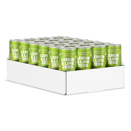 by Amazon - Pack de 24 refrescos de limón-lima Zero