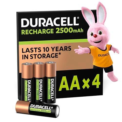 Duracell - Pilas recargables AA (Paquete de 4)