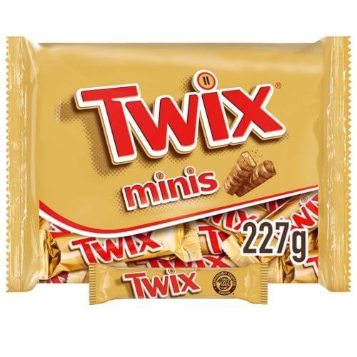 Twix Minis - Barritas de chocolate con leche, galleta y caramelo (227 g)