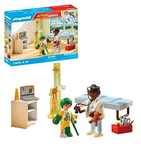 PLAYMOBIL - Action heroes - Pediatra con osito de peluche