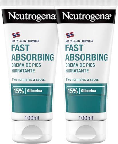 Neutrogena Fórmula Noruega - Pack de 2 tubos de crema de pies | Absorción inmediata