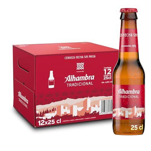 Alhambra Tradicional - Paquete de 12 botellines de cerveza Alhambra Tradicional - Paquete de 12 botellines de cerveza