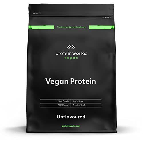THE PROTEIN WORKS - Proteína vegana sin gluten | Bajo en grasas | Sin sabor
