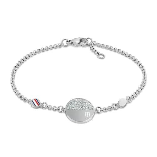 Tommy Hilfiger - Pulsera para Mujer en Acero Inoxidable con un Charm