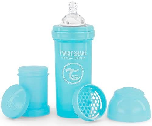Twistshake - Biberón anticólicos con depósito para leche y mezclador 