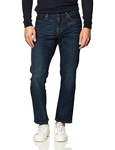 Amazon Essentials - Pantalón vaquero elástico de ajuste recto