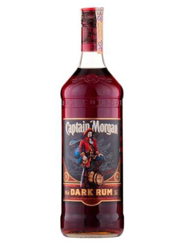 Captain Morgan Dark - Botella de ron de 1L