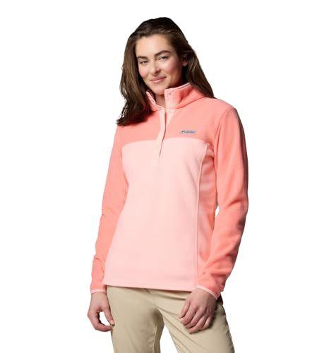 Columbia - Suéter de polar polar para mujer de corte clásico con botones a presión