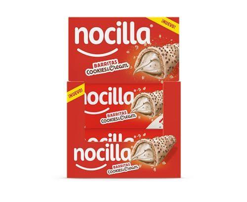 Nocilla - Pack de 18 barritas con crema de leche y avellanas y trocitos de galleta de cacao