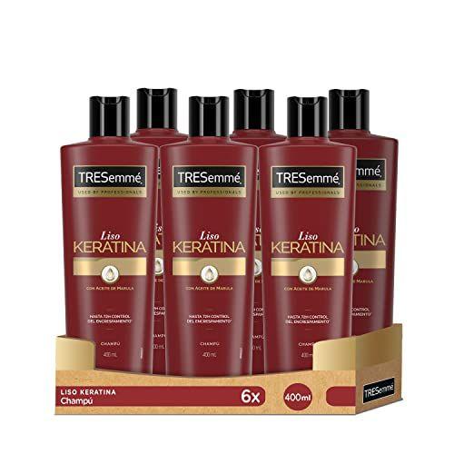 TRESemmé - Pack de 6 botes de champú Liso Keratina 