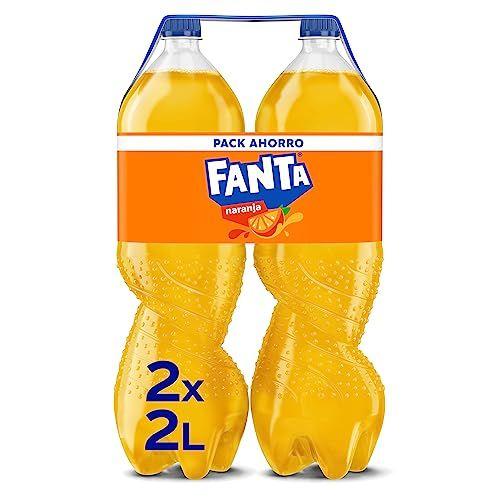 Fanta Naranja - Pack de 2 refresco con 8% de zumo de naranja | Bajo en calorías