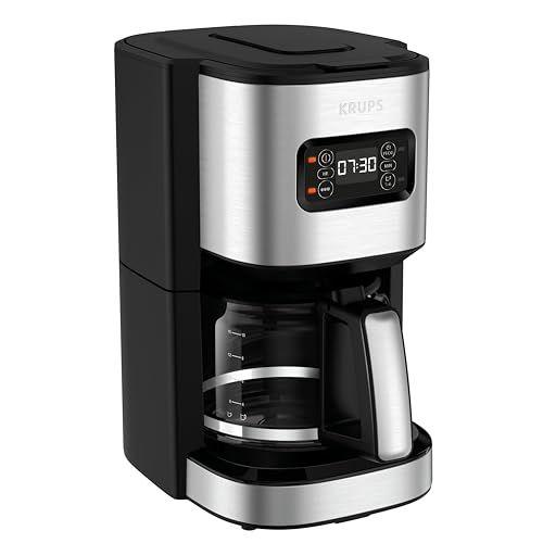 Krups First - Cafetera de filtro de 1,25L y de acero inoxidable 