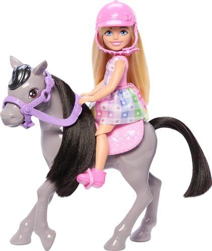 Barbie - Set de muñeca + poni 